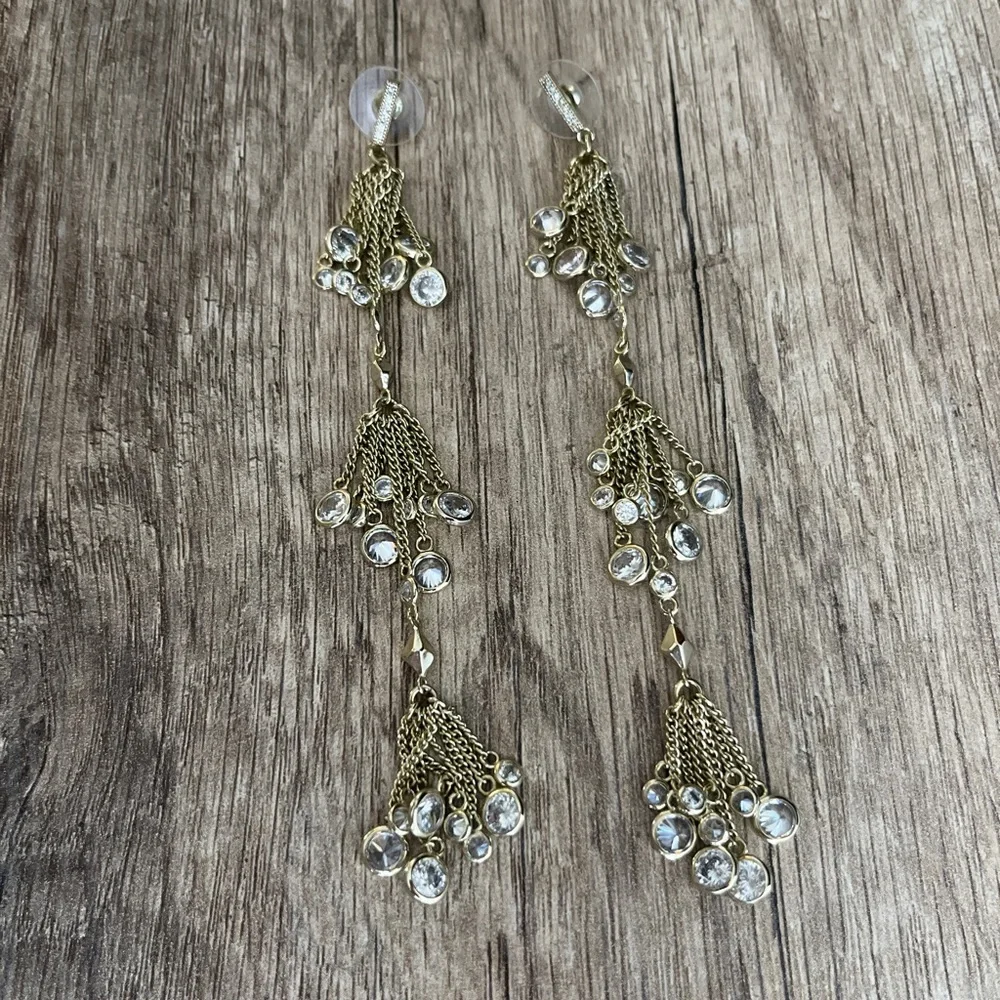 Kendra Scott | EUC 3-Tier Gold Plated Dangly Earrings *Comes with dust b… - Picture 3 of 3